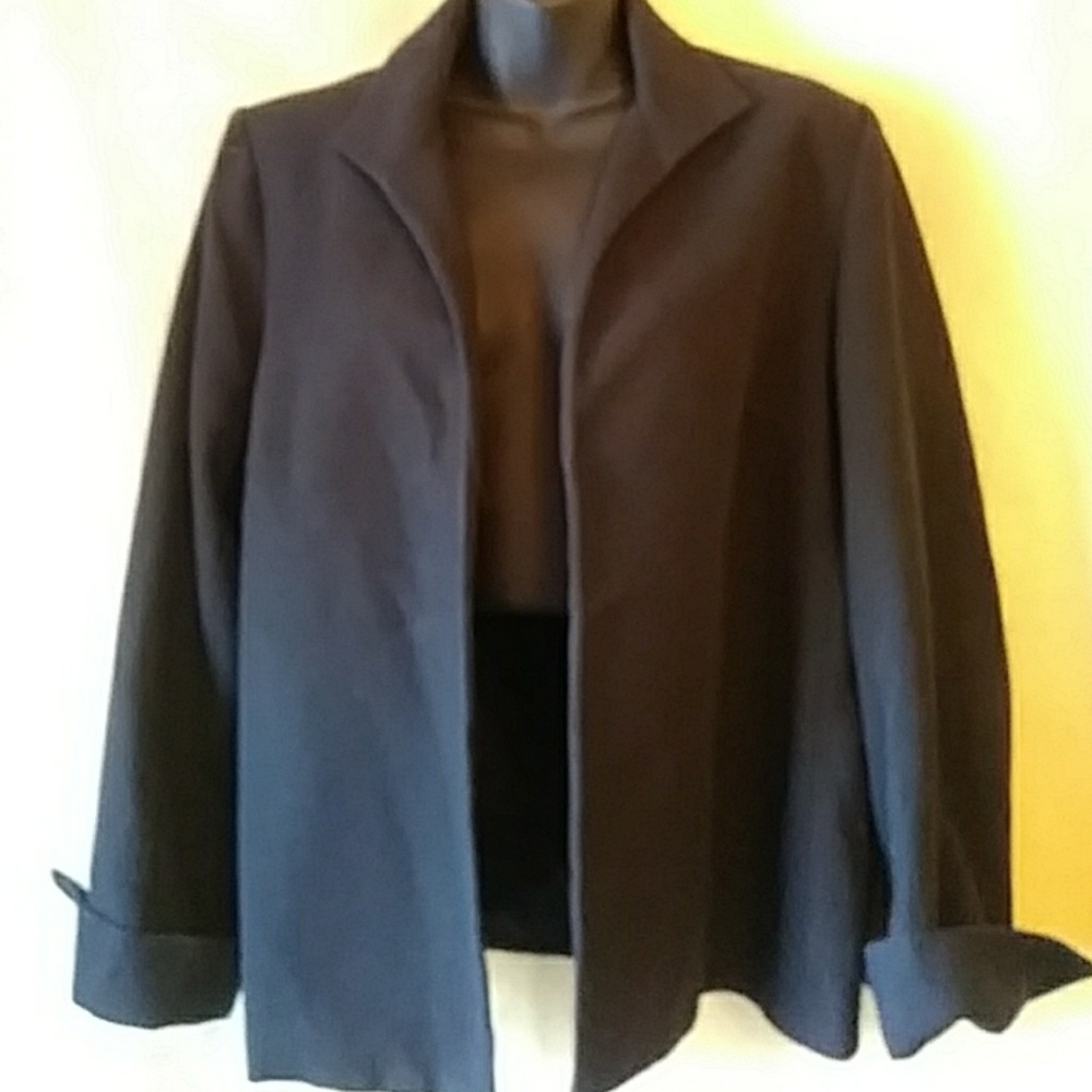 Marshall Fields lined textured cotton jacket-sz 14